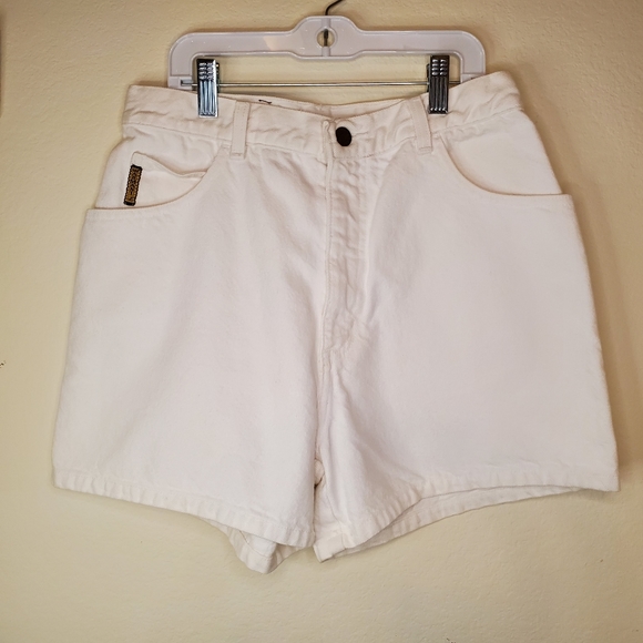 Armani Jeans Pants - Giorgio Armani Jeans Vintage Shorts, White, Size 12